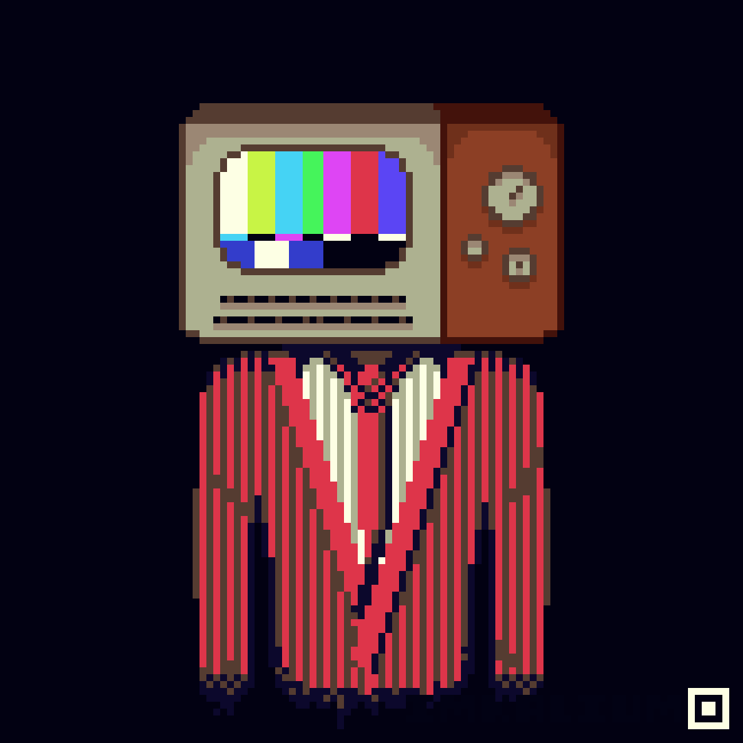 Broadcast TV Head Character